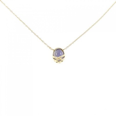 Authentic K18YG Iolite Necklace #260-008-056-1859