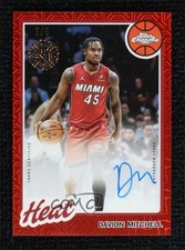 2025-26 Topps Red Refractor 5/5 Davion Mitchell #80CA2-DM Auto yl0