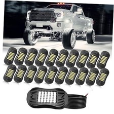 White Rock Lights 6000K Pure White Super Bright Underglow 20 Pods