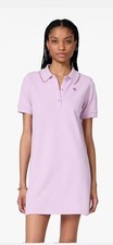 NWT Kate Spade XS Ruffle Collar Logo Polo Dress Berry Blossom Pink
