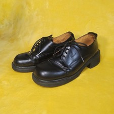 vintage 90s y2k dr martens chunky leather oxfords sz 8 alternative goth punk