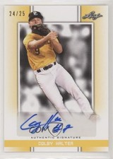 2019 Leaf Perfect Game National Showcase Yellow 24/25 Colby Halter Auto nd3