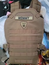 TBG Tactical Baby Gear Coyote Brown Tan Adult Vest Style Baby Front Pack Carrier