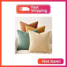 Topfinel Decorative Throw Pillow Covers Cushion Cases, Set of 4 Soft Velvet Mode