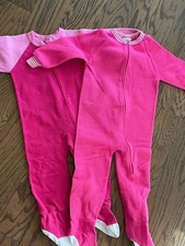 Vintage Footy zip up pajamas 3/4T