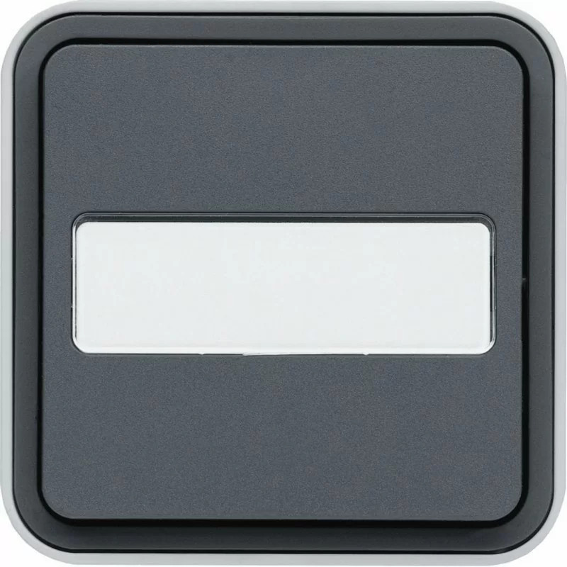 Poussoir porte-étiquette Hager WNC025 pour remplacer bouton de sonnette