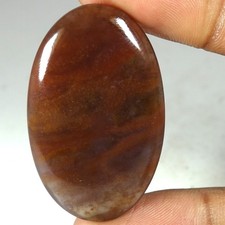 100 Natural Green Moss Agate Oval Cab Loose Gemstones 49.80Cts 25x 41x 05mm