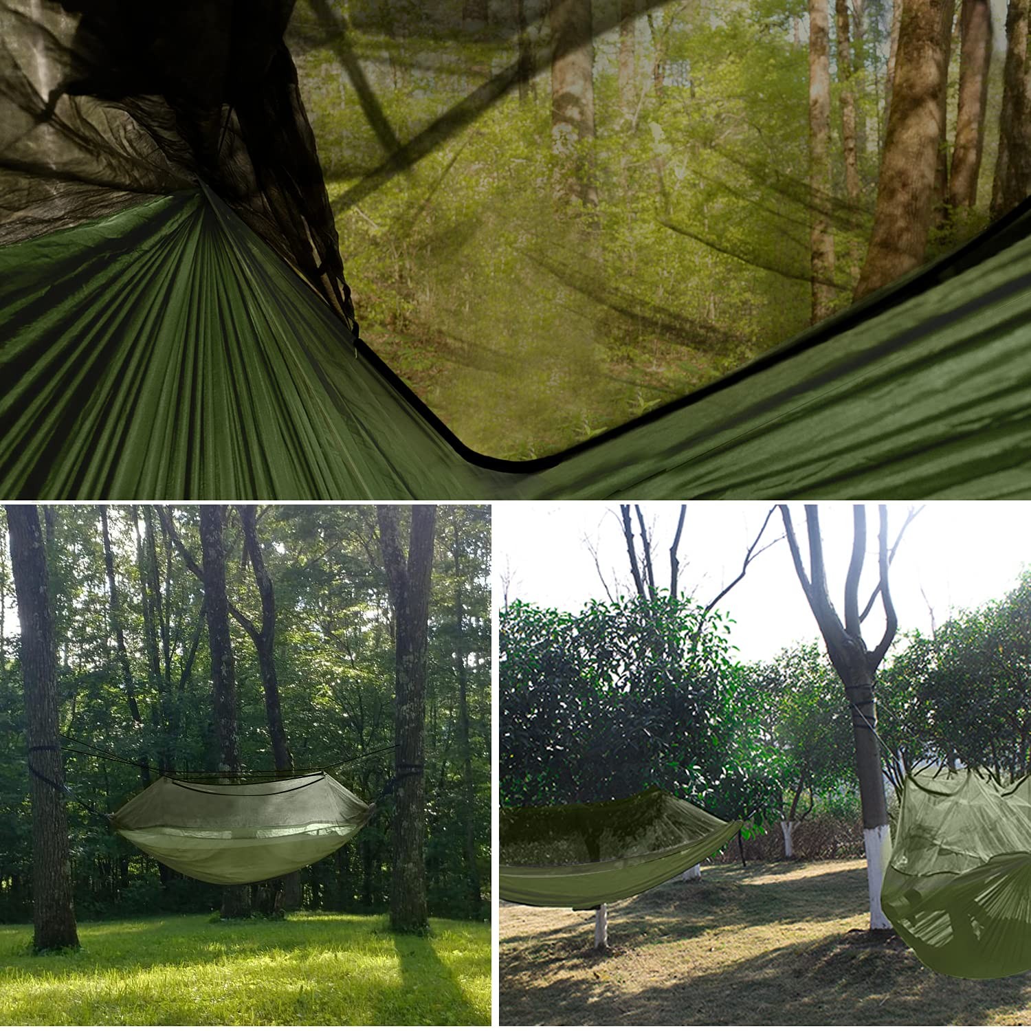Gold Armour Camping Hammock - Camping Essentials, Double Hammock with Bug Net...