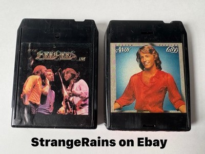 Lot Of 2  8 Track Tapes  BOTH REBUILT & PLAY TESTED BEE GEES ANDY GIBB