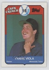 1989 Topps Cap'n Crunch Food Issue Frank Viola #4 0w8