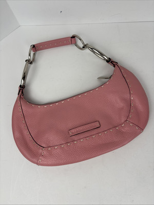 BCBG Max Azria Small Pink Leather Shoulder Handbag 12x6