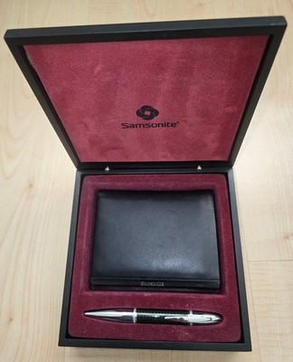 Samsonite Geldbörse Herren  in edler Geschenkbox und Kugelschreiber