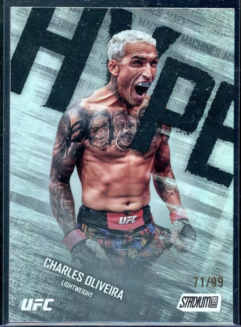 2025 Stadium Club UFC Charles Oliveira #HM-20 Black /99