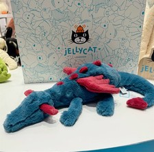 NWT Jellycat Dexter Dragon Mythical Plush Toy 50cm Dark Blue Dragon Dolls Gifts