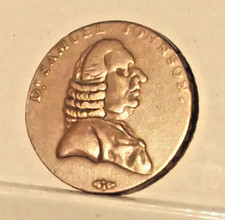 SAMUEL JOHNSON, LICHFIELD HALFPENNY TOKEN, . R27