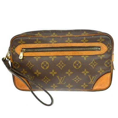 Best03 LOUIS VUITTON MARLY DRAGONNE GM CLUCTH BAG PURSE M51825 TH1910 NQ06694
