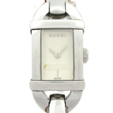 Orologio Gucci 6800L Avorio Bambù Unisex Usato Cinturino Pelle Quarzo