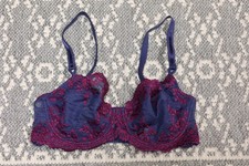New Wacoal Embrace Lace Underwire Bra - Size 32D - Purple - 65191