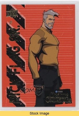 2025 Upper Deck DC Creature Commandos Red Neon Rick Flag Sr #1 READ e0y