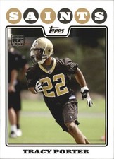 2008 Topps #432 Tracy Porter RC - FB
