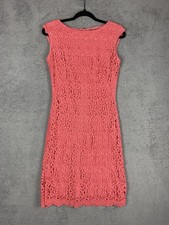 Lauren Ralph Lauren Dress Womens 2 Pink Lace Sleeveless Sheath Formal Cocktail