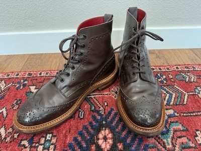 Tricker s Stow Boots Brown Made in England 9US; 8UK; 8-S Dainite Soles