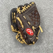 Rawlings H100BRC 10 Inch Baseball Glove Youth Left Hand Throw Leather Basket Web