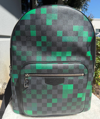Louis Vuitton Josh Backpack Limited Ed. Damier Graphite Pixel N40085 - Green
