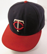 Minnesota Twins Ball Cap Mens Fitted 7 5/8 59Fifty New Era Made in USA Hat MLB