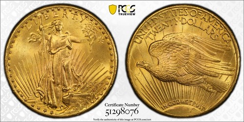 🦅$20 Saint-Gaudens Double Eagle Gold Coin – PCGS MS64+ Near Gem Pre-1933 Gold🦅