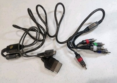 Generic Xbox Cable Cord Piece AV TV Audio Component Adapter Used Gaming Cords