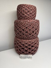 Recycled Yarn 100 Cotton Burgundy Multicolored 1 Soft 3930 yards