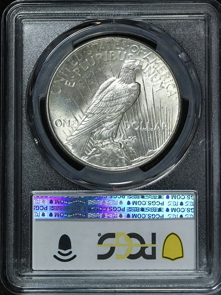 Dólar de la Paz 1934-P graduación profesional MS64 bonito brillo fuerte golpe Foto 4 de 4