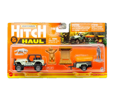 MATCHBOX HITCH & HAUL JEEP CJ-7 4x4 MBX off road TRAILER TRAWLER NATIONAL PARKS