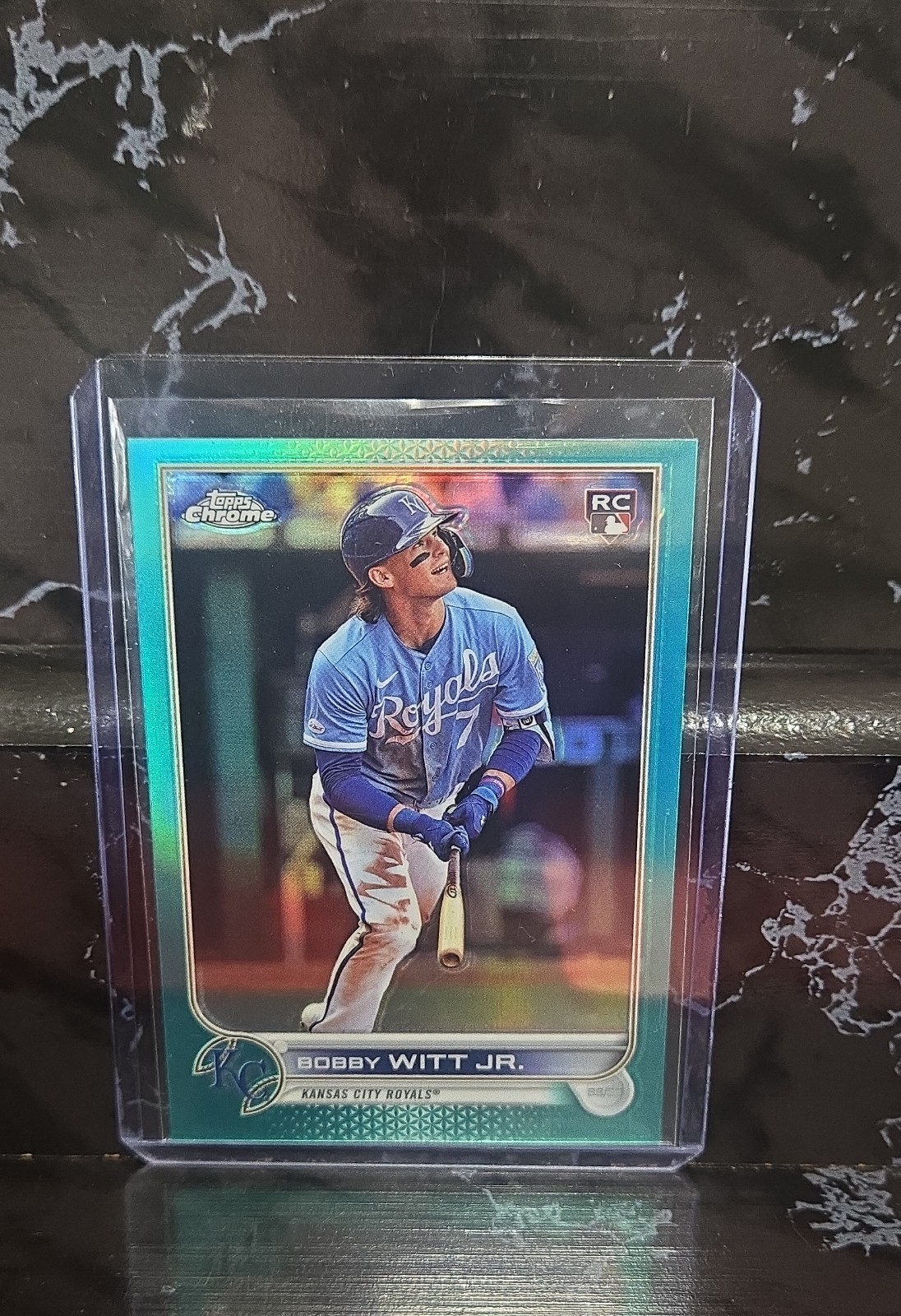 2022 Topps Chrome Update Series - Bobby Witt Jr. #USC35 Aqua Refractor /250 (RC)