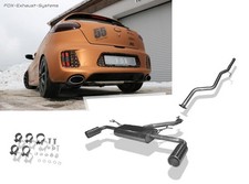  Duplex Racinganlage ab Kat für Kia Pro Ceed 2 ED ab 2013 je 160x90mm oval