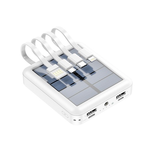 2023 Super 10000mAh 4 Output Portable Charger Solar Power Bank for Cell Phone - Picture 20 of 20