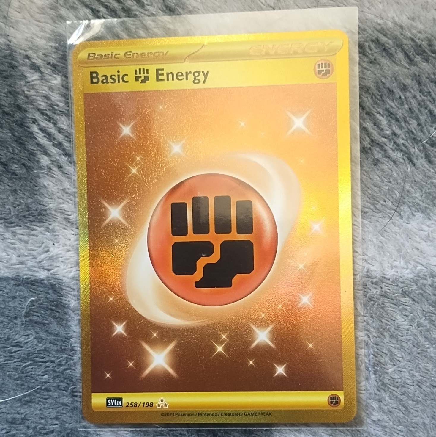 Basic Fighting Energy Scarlet & Violet Base Set 258/198 Hyper Rare Holo EN