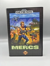 Mercs (Sega Genesis, 1991) CIB Complete W/ Poster Tested & Working