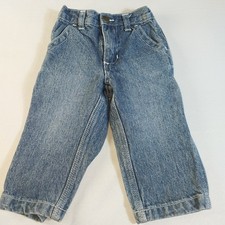 Carter  s Baby Jeans Size 12M Blue Denim Pants Elastic Waist Toddler Boy Girl