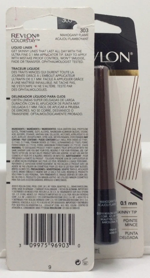 Revlon ColorStay COLOR STAY Skinny Liquid Liner - 303 Mahogany Flame, PACK OF 2 - Image 2 of 2