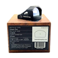Swampfox Justice Micro Reflex 3 MOA 1x27mm Red/Green Dot Sight For RMR Footprint