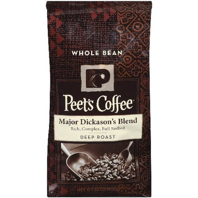 4 Pack Wholesale Lot Peet'S Coffee Major Dickason'S Blend Whole Bean Coffee 32Oz