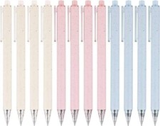 12PCS Gel Pens Retractable Quick Dry Gel Ink Cute Pen for Journaling  Smooth...