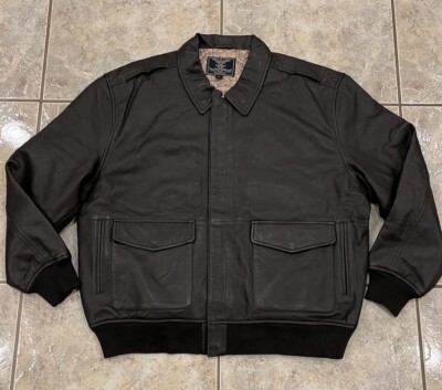 Mens 2XL Cockpit USA Blue Eagle Jacket Army Air Corps Top Gun Bomber Flight