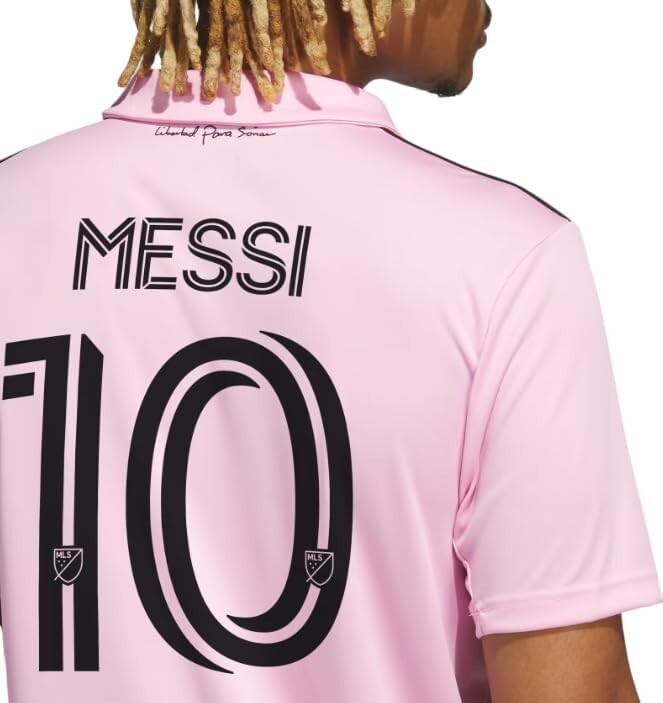 Adidas Inter Miami Messi #10 Home Jersey True Pink/Black XL for