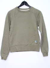 Fjäll Räven Strickpullover Gr. XS Damen Pullover Grün Langarm Baumwolle #F-36