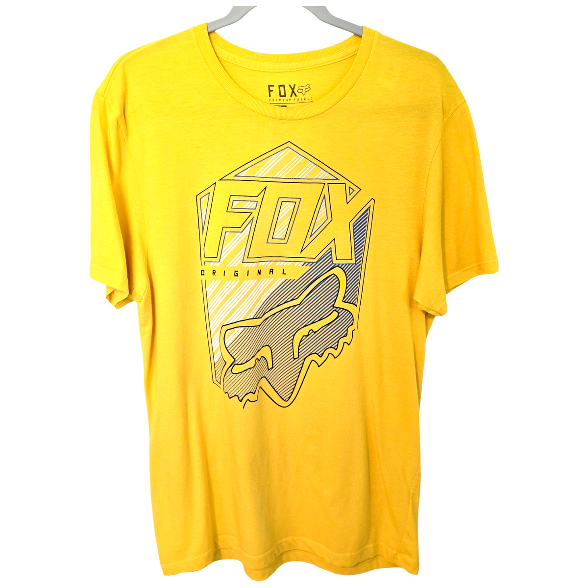 ビンテージ　Fox Racing Lサイズ シャツ Fox Racing T Shirt Fox Original Logo Mens Size M Slim Fit Bright