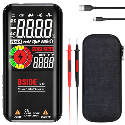 BSIDE Intelligent 9999 Counts Multimeter Digital Display AC/DC Multimeter Y7I9