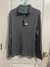 Van Heusen Men's Long Sleeve Shirt Size Small 1/4 Zip New With Tags
